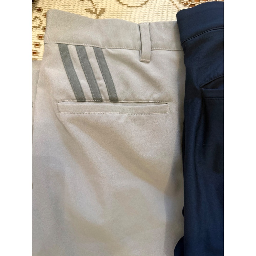 Lot of 3 Adidas Mens Ultimate365 Golf Pants 30x34 Navy Grey Khaki Tan Bundle - Picture 2 of 9